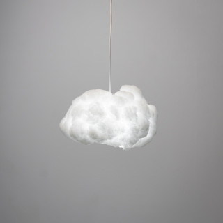 This is a white home decor by Richard Clarkson called lampshade cloud // pendant - small in standard