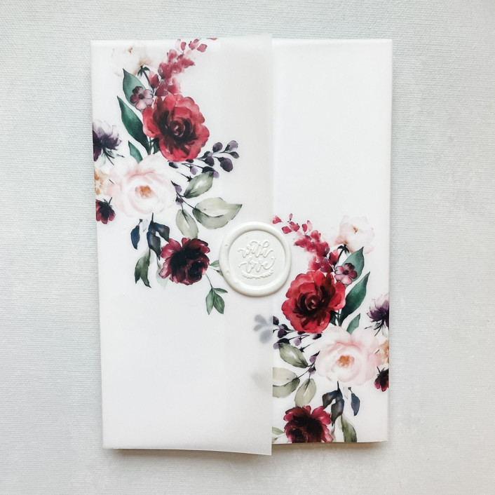 Sweepingly Floral | Set of 10 Floral Vellum Jackets