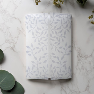 This is a white vellum wedding invitations by Campofiore Paper Studio called ivy watercolor vellum wrap | set of 10 in standard