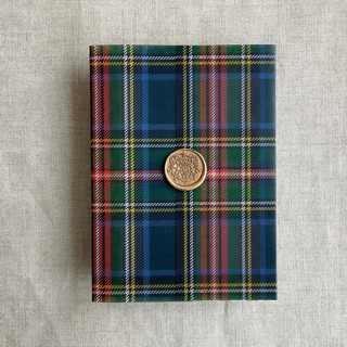 This is a multicolorassorted-colors vellum wedding invitations by Ivory Invitations called plaid lovers holiday tartan printed vellum wrap for 5x7 card | pack of 10 in standard