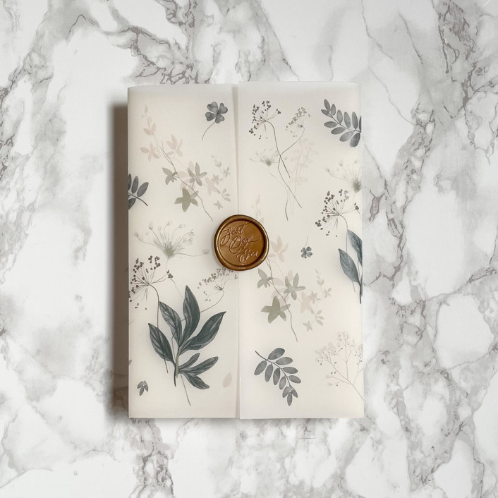 Greenery and Simple Wildflower Vellum (10 Pack)