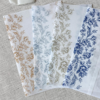 This is a multicolorassorted-colors vellum wedding invitations by Maria Ferrer G. called toile vellum jacket | customizable color | set of 10 in standard