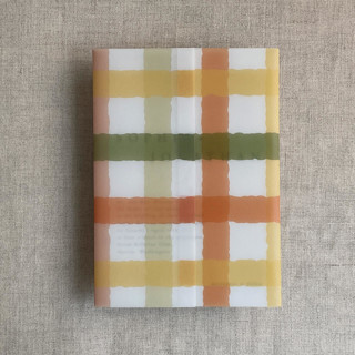 This is a multicolorassorted-colors vellum wedding invitations by Ivory Invitations called pasta checkers printed vellum wrap for 5x7 card | pack of 10 in standard