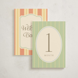 This is a multi baby milestone cards by Robert and Stella called nantucket in standard