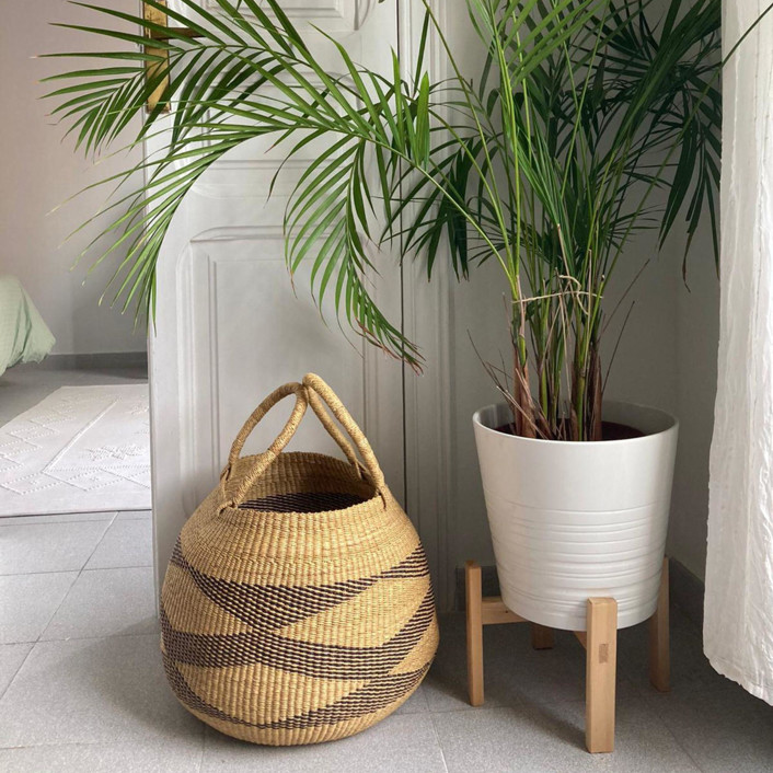 Bolo Basket with Diamond Pattern