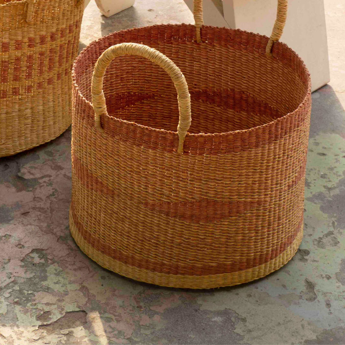 Soro Basket Diamond Pale Red