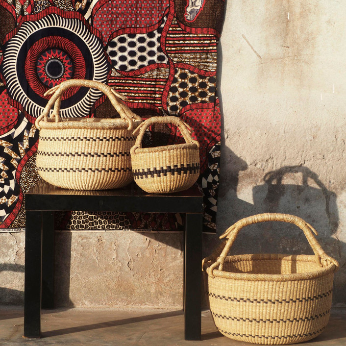 Kilika Check Check Basket Large