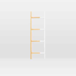 This is a white accent pieces by Alex Cordell called found ladder - small in standard