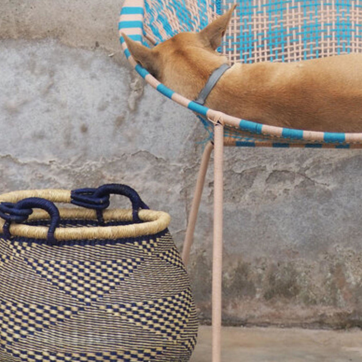 Zoore Check Check Pattern Basket