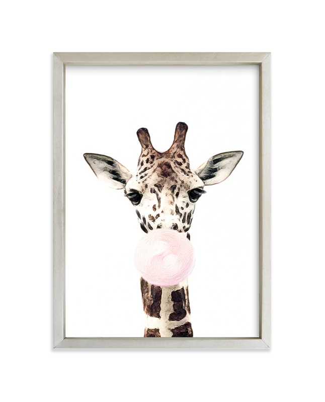 Bubblegum Animals Giraffe Wall Art Prints By Maja Cunningham Minted