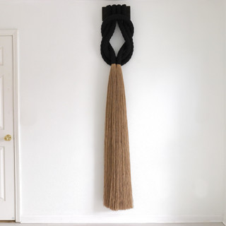 This is a black sculpture art by Bharti Trivedi called forever love knot in standard