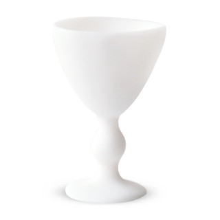This is a white tableware by Tina Frey called pedestal goblet white in standard