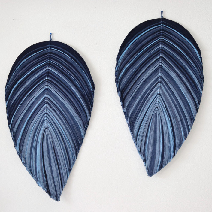 Set of Shades of Blue leaves