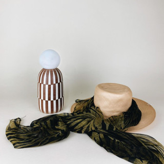 This is a multicolor home decor by Rory Pots called lineage lamp in standard