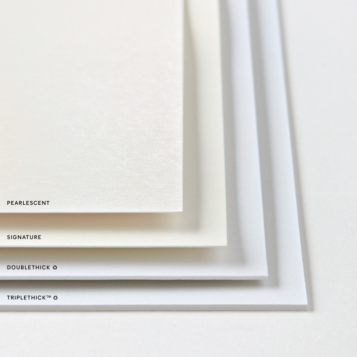 Classic Edge Foil-Pressed Memorial Cards by Nicole Walsh | Minted