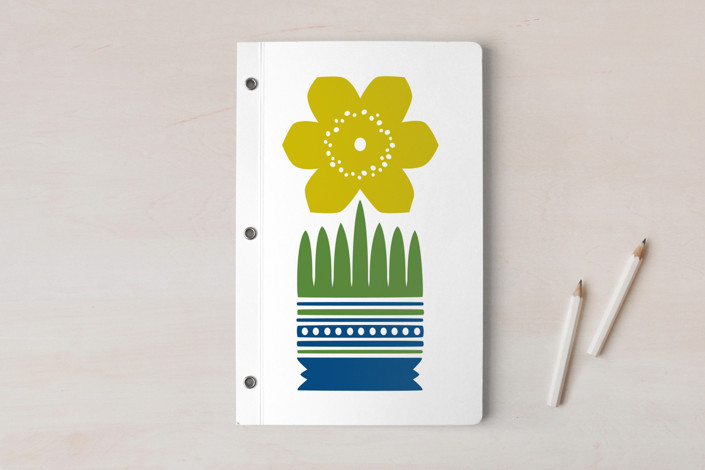 Nordic Yellow Flower Notebook