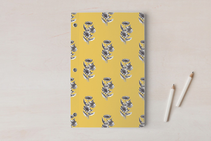 Vintage Daisy Pattern Journal 