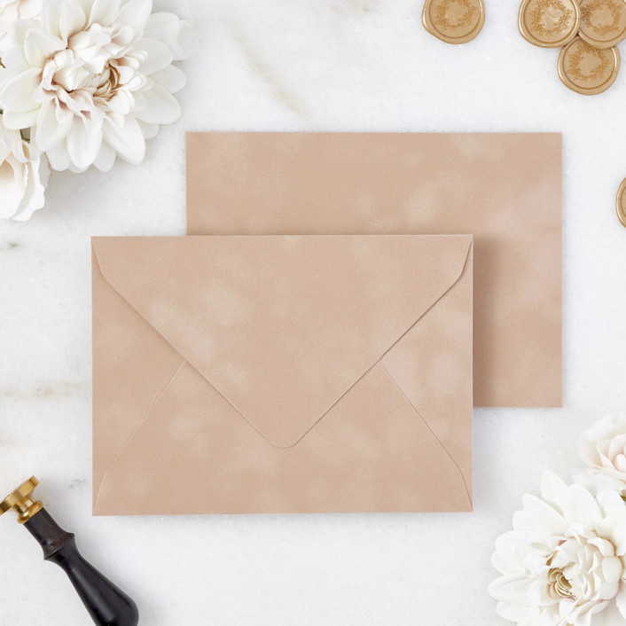 Camel Velvet Envelopes