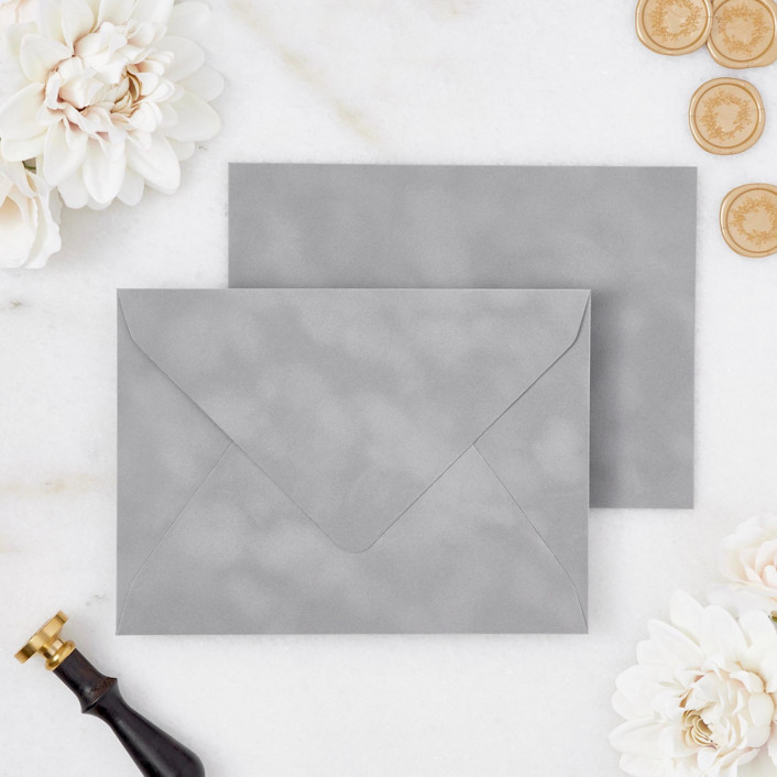 Gray Velvet Envelopes