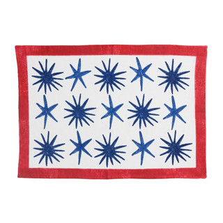 This is a multicolorassorted-colors tableware by Inner Child called celestial matisse blockprint placemat in standard