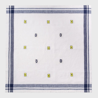This is a multicolor tableware by Joanna Buchanan called nautical embroidered dinner napkin, cream, set of four in standard