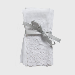 This is a white tableware by Joanna Buchanan called hydrangea dinner napkins, white, set of two in standard