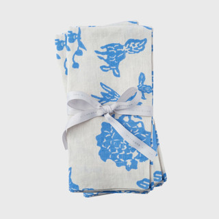 This is a blue tableware by Joanna Buchanan called garden print napkin, blue, set of two in standard