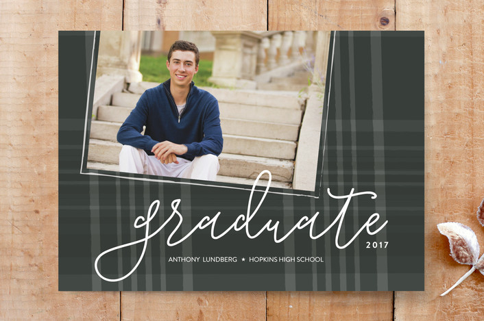 Preppy Plaid Grad