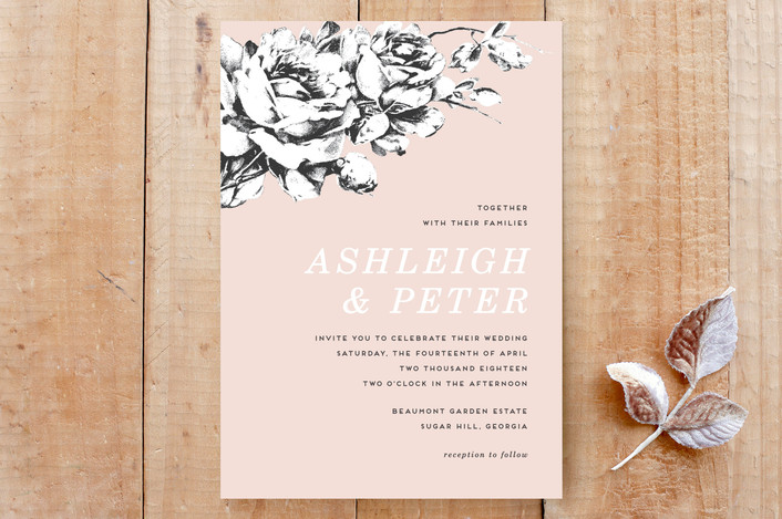 La Vie en Rose Invitation