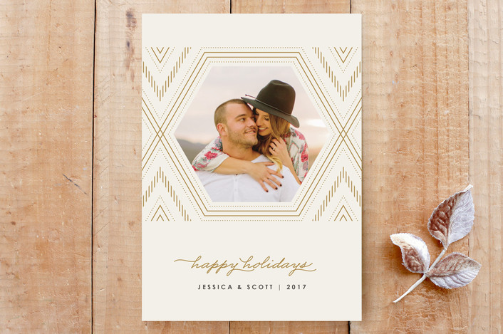 Hexagonal Frame Photo Card