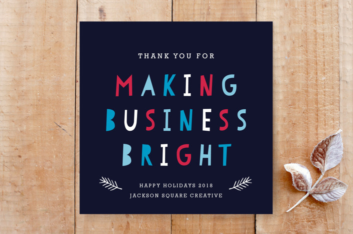 Making Business Bright Corporate Holiday Card