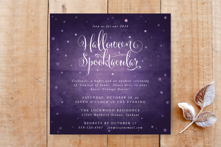 Vintage Halloween Spooktacular Square Party Invitation