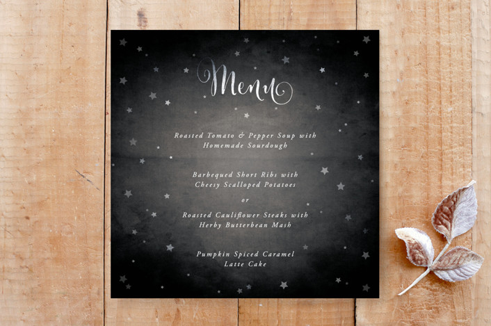 Elegant Vintage Stars Menu