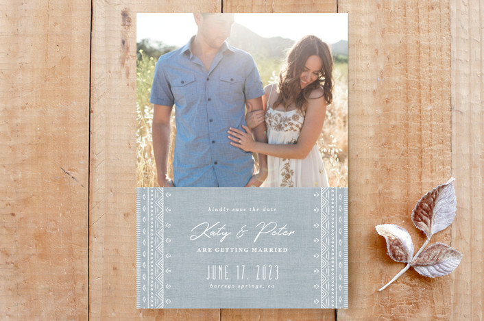 Boho Embroidery Save the Date