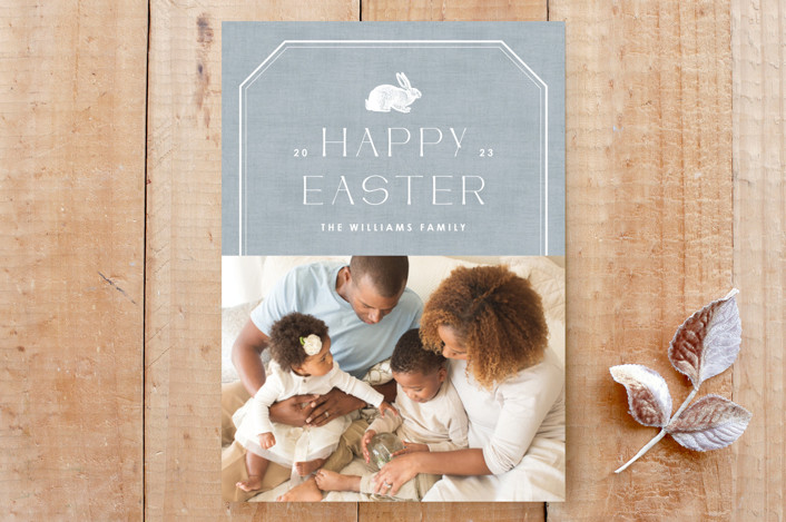 Vintage Bunny Easter Photo Card