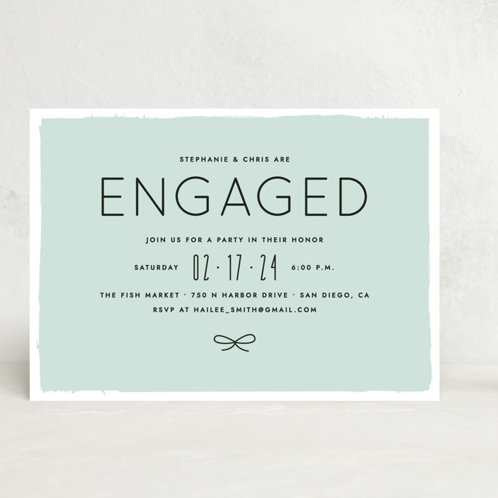 Knotted Engagement Party Invitation