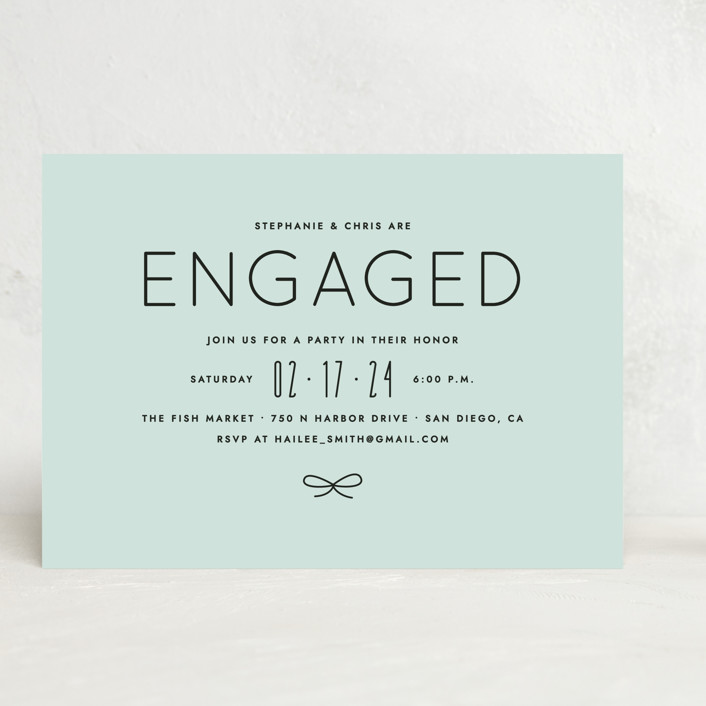 Knotted Engagement Party Invitation (Borderless)