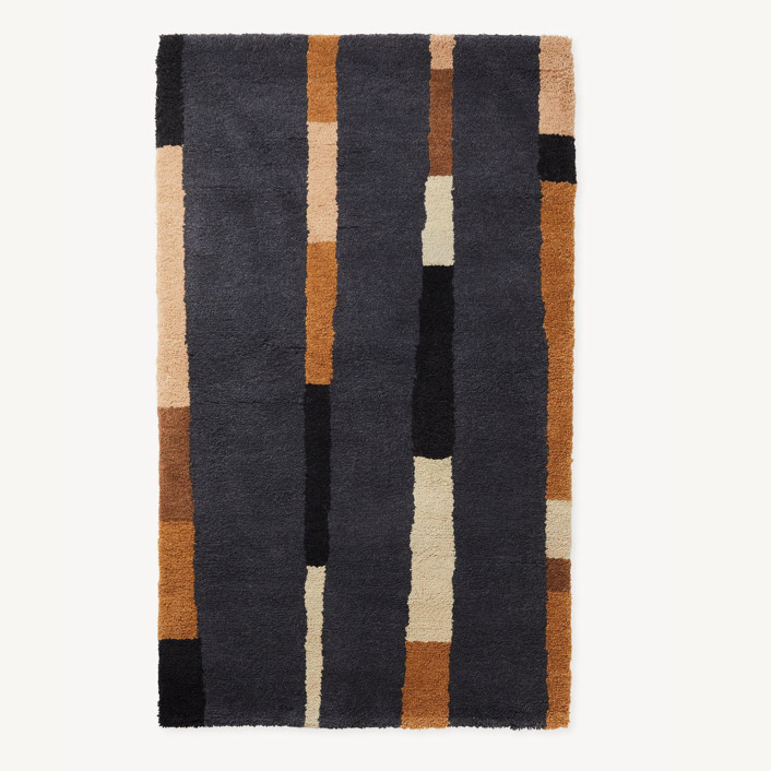 Lines Pile Rug Dusk 4x6
