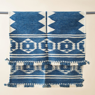 This is a blue rugs by Anjali Purohit called neel handloom rug in standard