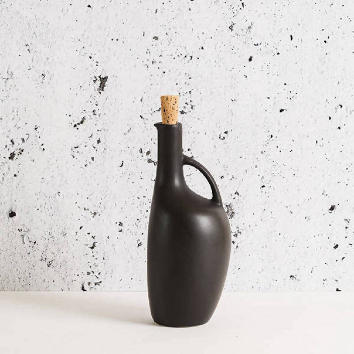 Canard Stoneware Olive Oil Bottle - 34oz Handmade Ceramic Dispenser