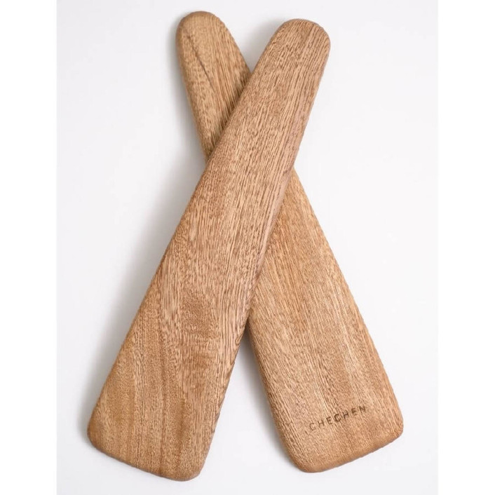 Rosa Morada Wooden Salad Servers