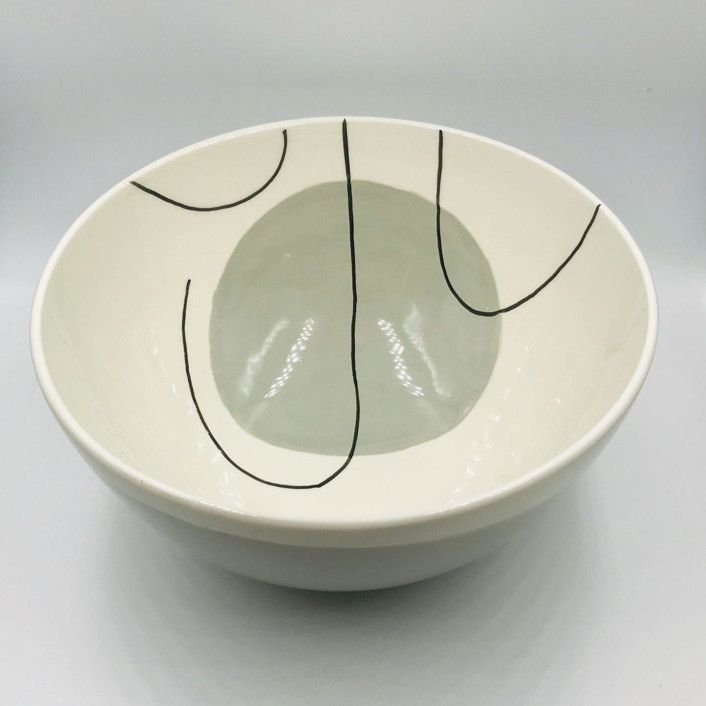 SMALL GRAY SALAD BOWL