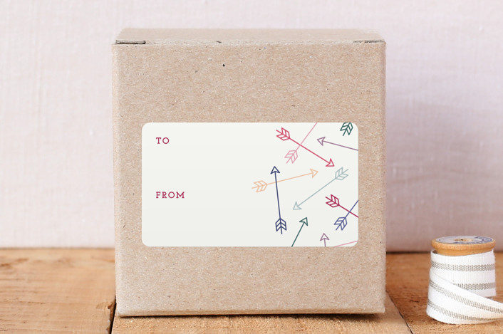 Scattered Arrows Gift Label