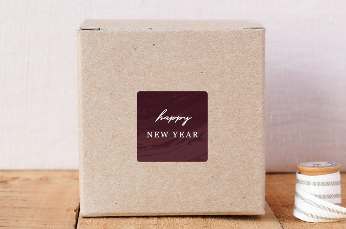 Marbled New Year's Envelope Seal