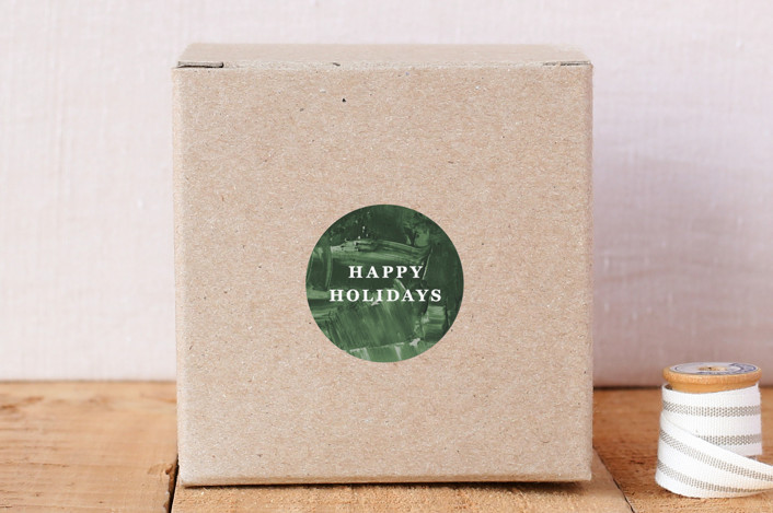 Painted Holiday Envelope Seal