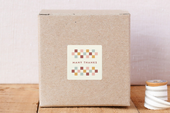 Checkerboard Frame Envelope Seal
