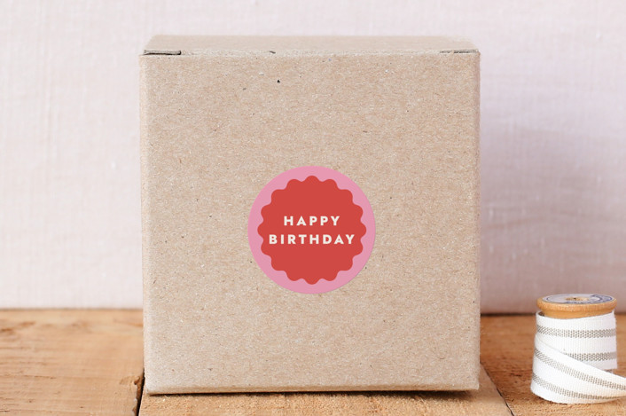 Wavy Birthday Envelope Seal