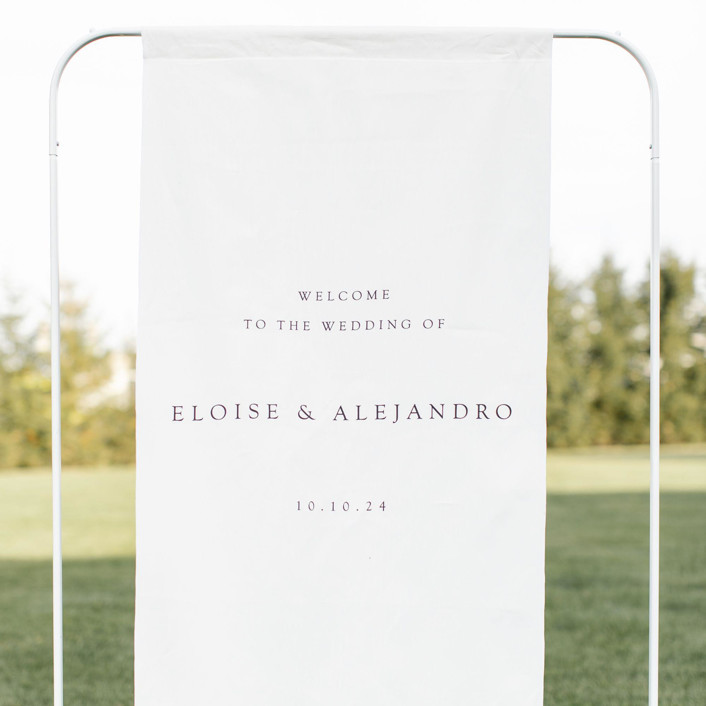 Fabric Welcome Sign