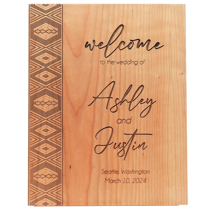 Áabi Indigenous Design Hardwood Welcome Sign