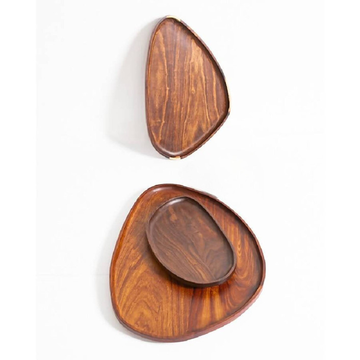 Itza Wood Leaf Tray - Thumbnail 3